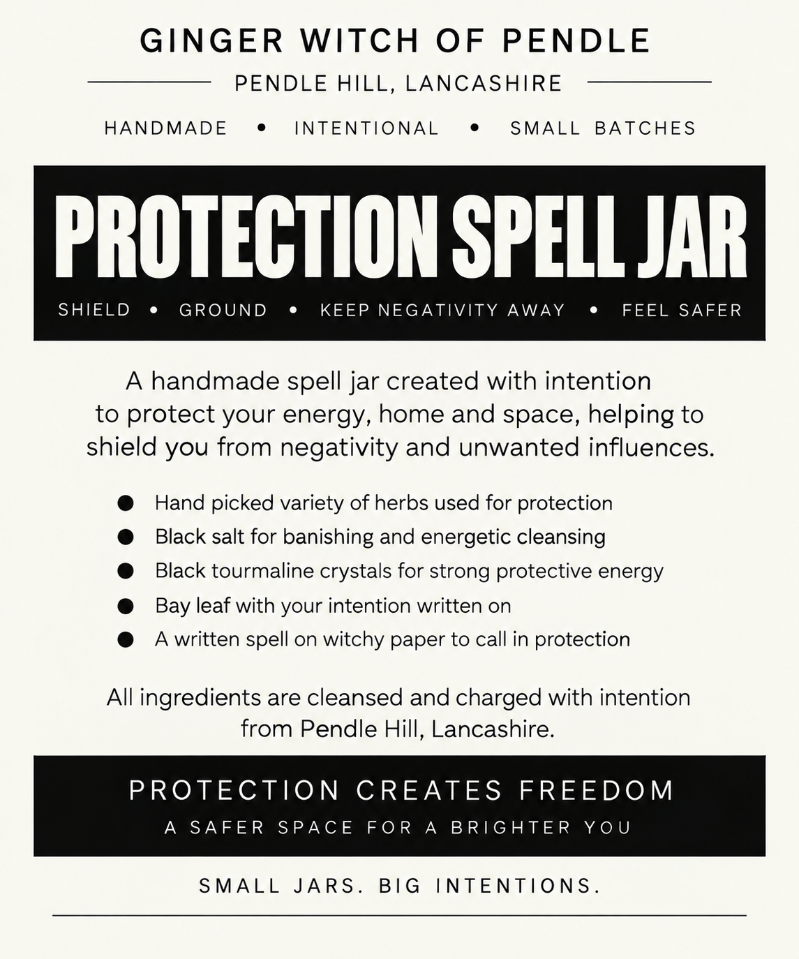 Large Protection Spell Jar