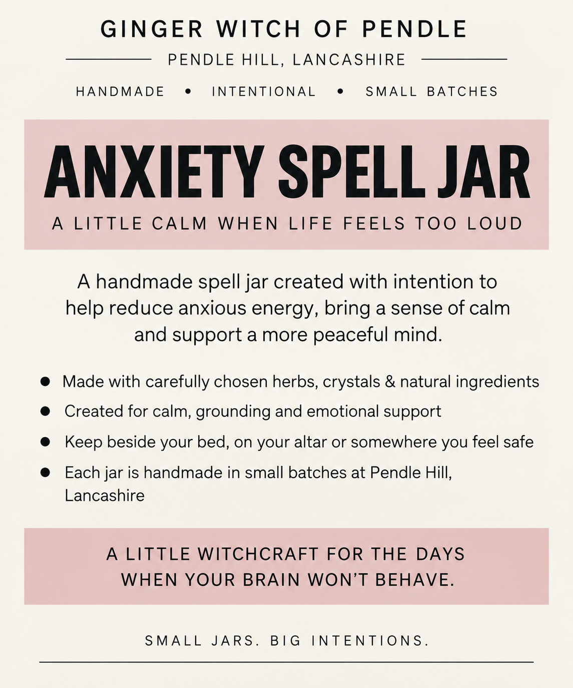 Anxiety Spell Jar