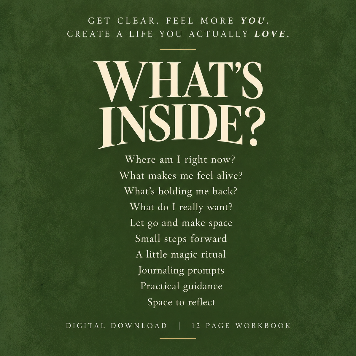 Finding Yourself Again | Digital Download Workbook